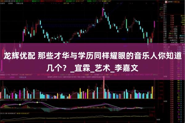 龙辉优配 那些才华与学历同样耀眼的音乐人你知道几个？_宜霖_艺术_李嘉文